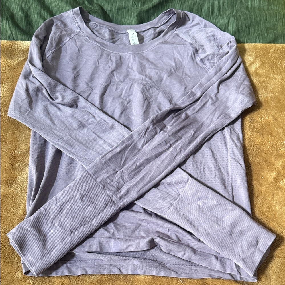 lululemon athletica Long Sleeve Tee in Light Purple
